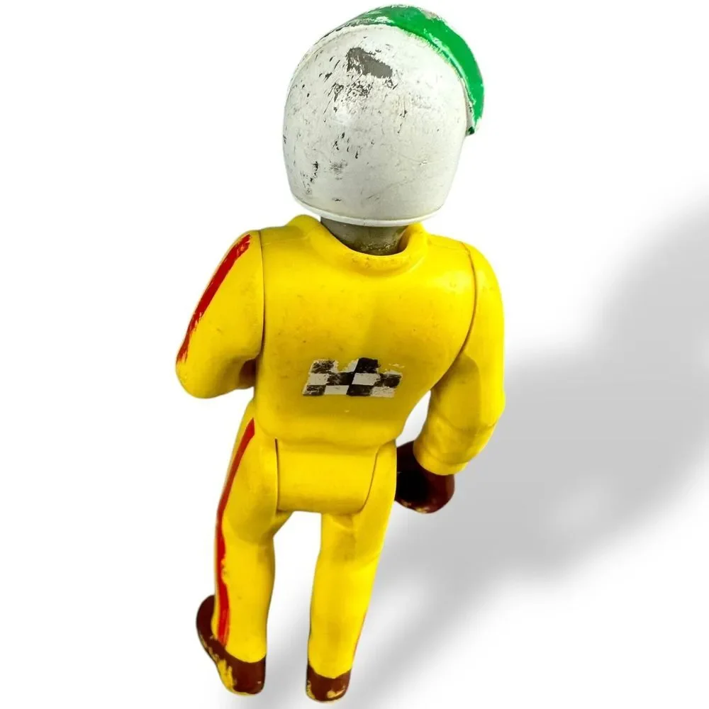 Fisher-Price Adventure People VINTAGE Race‎ Car Driver #387 Yellow Figure FAIR